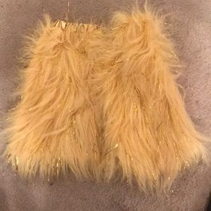 Yellow and gold rave fluffies